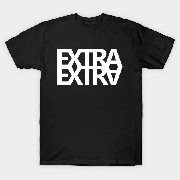 Extra Extra White T-Shirt by felixbunny